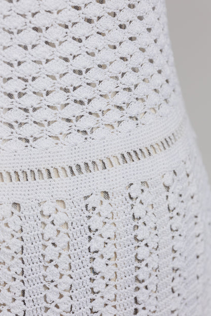 ELARA Crochet Dress - White