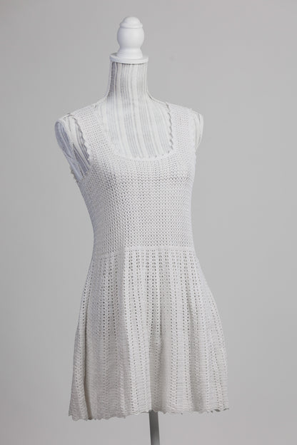 SELENE Crochet Dress - White