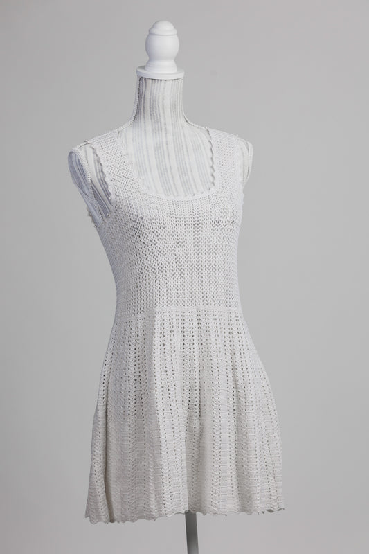 SELENE Crochet Dress - White