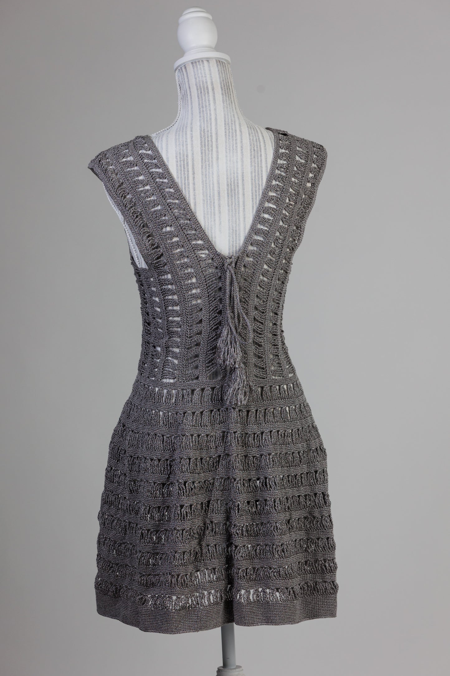 AUREA Crochet Dress - Graphite