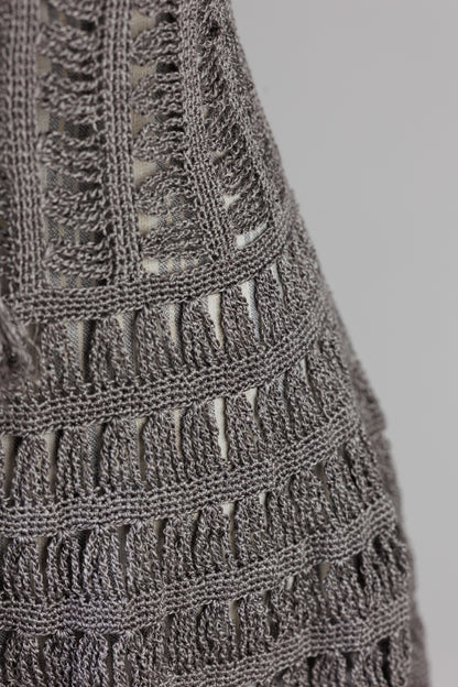 AUREA Crochet Dress - Graphite