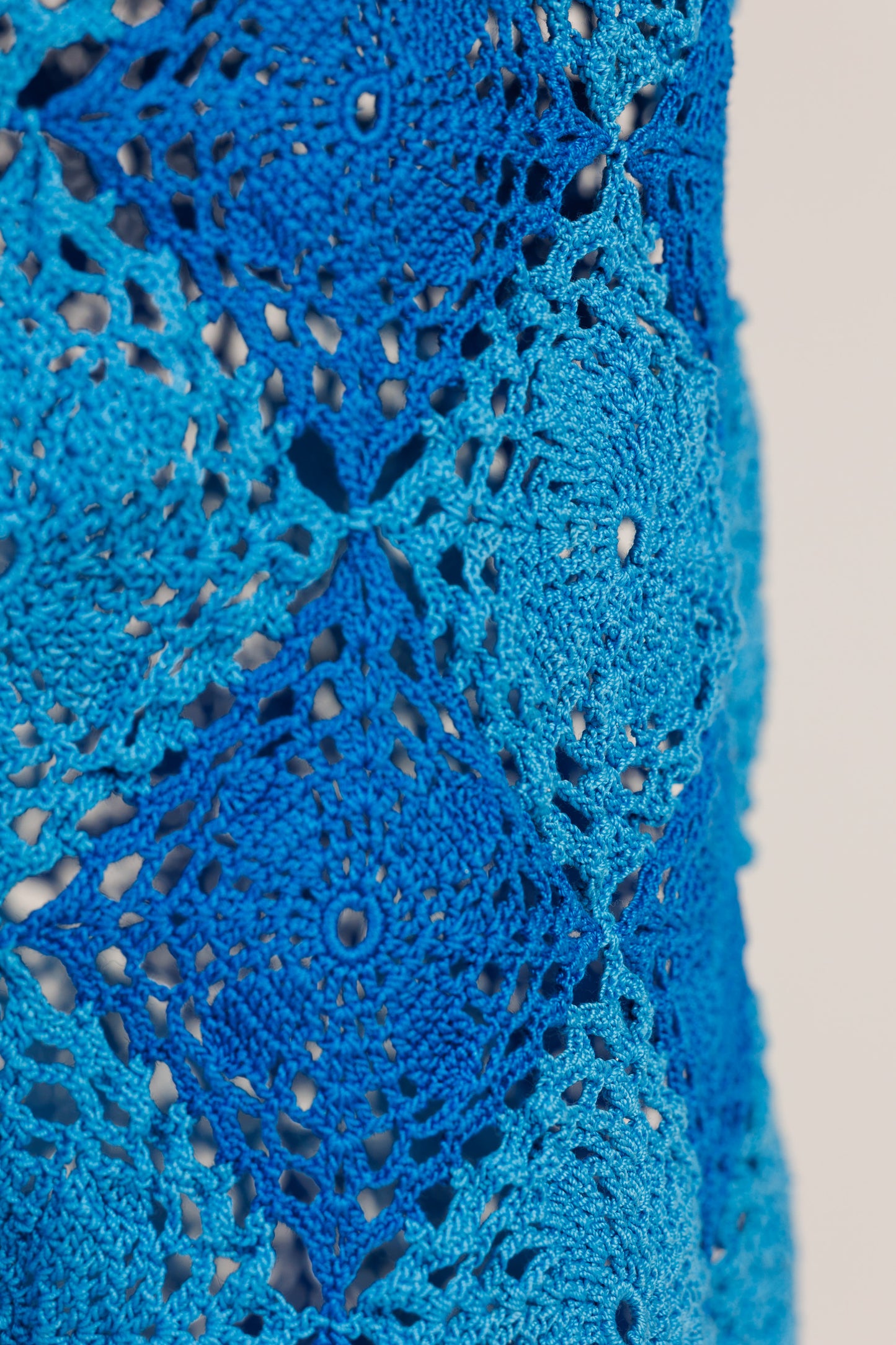 NEREA Crochet Dress - Blue