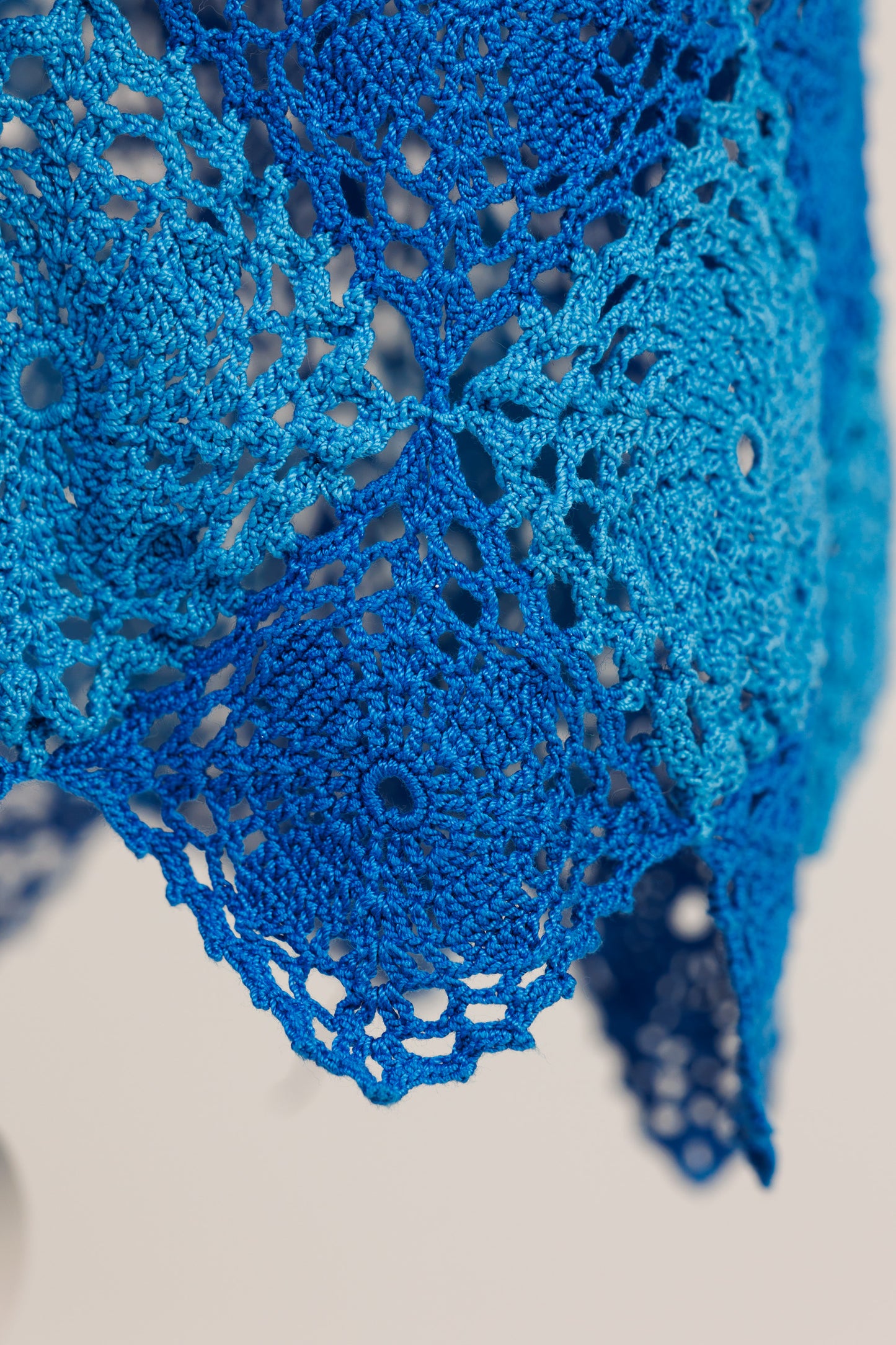 NEREA Crochet Dress - Blue