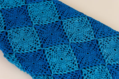 NEREA Crochet Dress - Blue