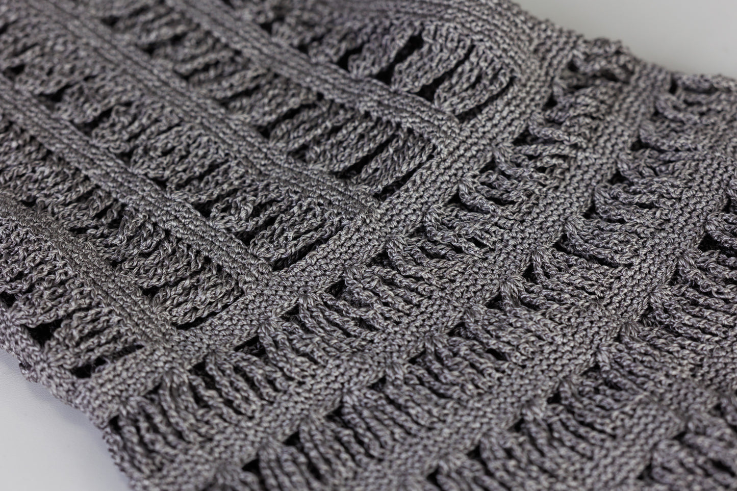 AUREA Crochet Dress - Graphite