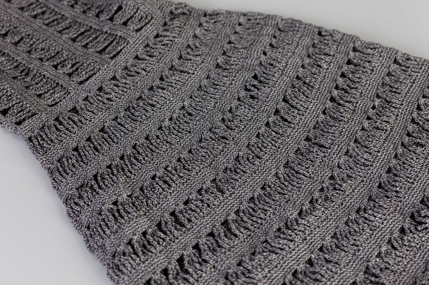 AUREA Crochet Dress - Graphite