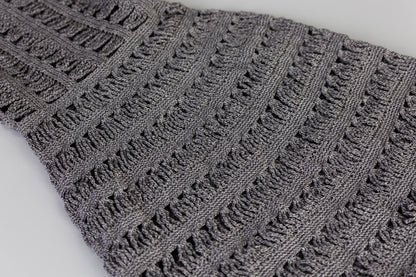 AUREA Crochet Dress - Graphite